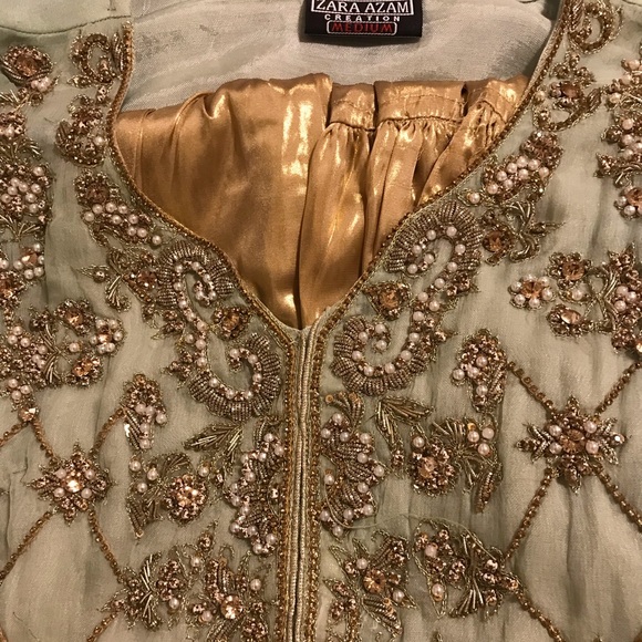 Pakistani / Indian wedding party dress gharara - Picture 4 of 5